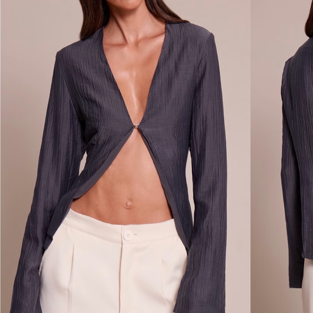 Chic Black Long Sleeve Top